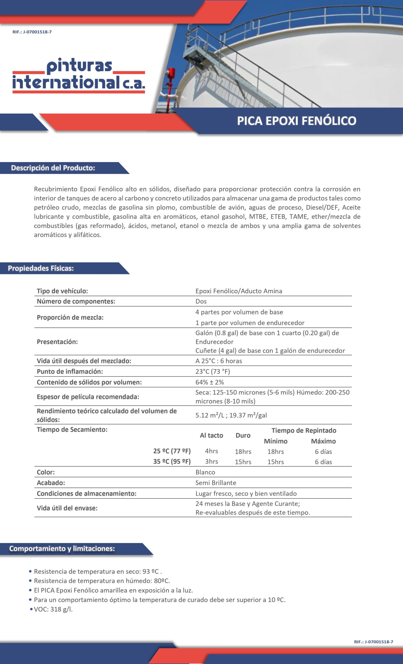 PICA EPOXI FENÓLICO - 001